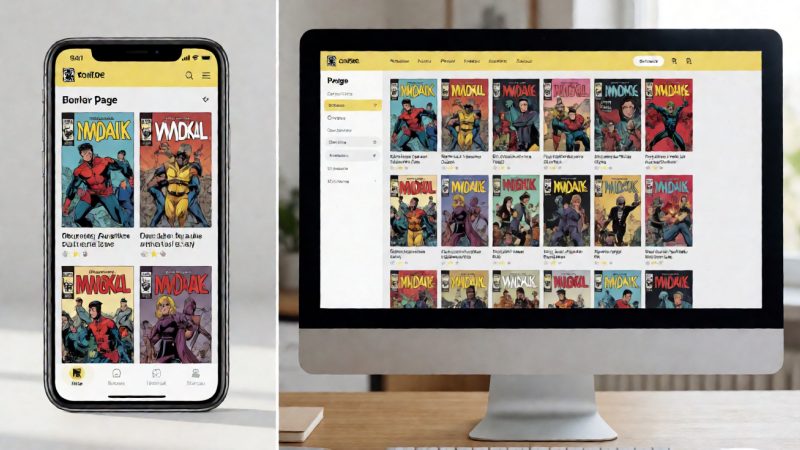 移动端与电脑端体验差异:漫画网站黄页免费在两种设 配图